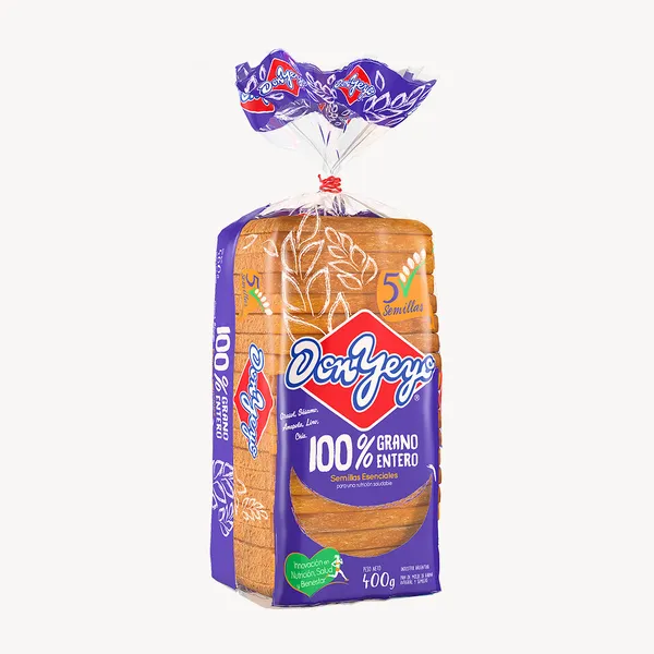 Pan de Molde Grano Entero x 400g