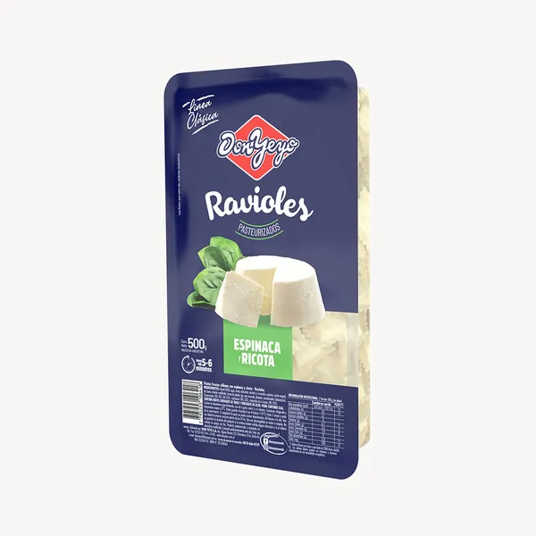 Ravioles de Espinaca y Ricota x 500g
