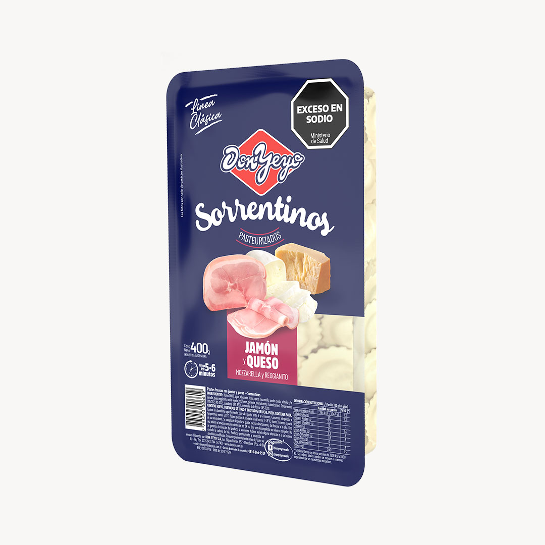 Sorrentinos Jamón y Queso x 400g